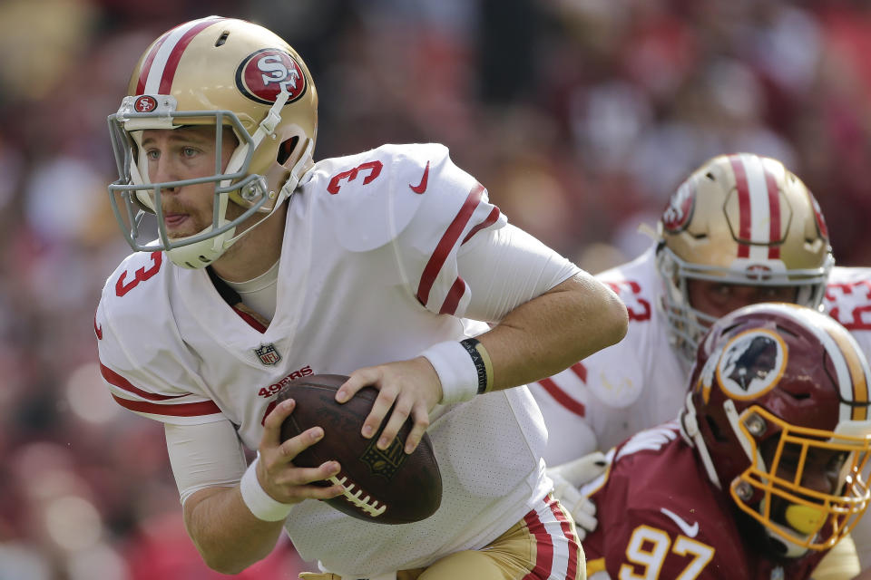 San Francisco 49ers quarterback C.J. Beathard will be the team's starting quarterback moving forward. (AP)