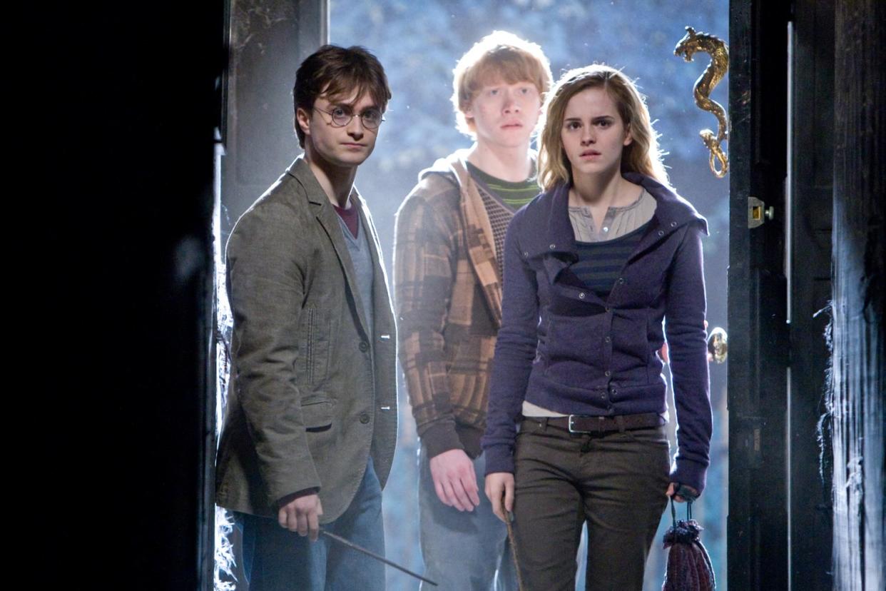 Iconic roles: Daniel Radcliffe, Emma Watson and Rupert Grint will not return to the Harry Potter franchise: Warner Bros