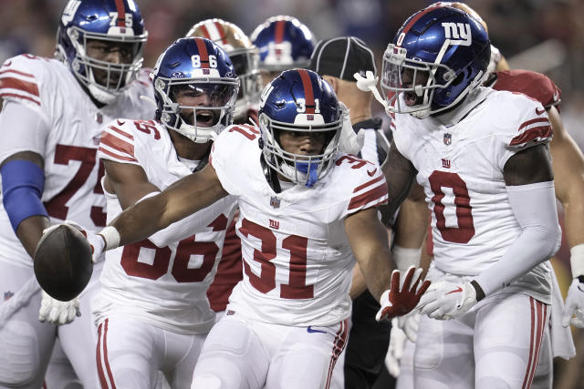 New York Giants are 1-2 after another lopsided loss, facing a long