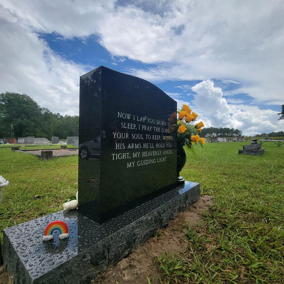 Another view of Stephen Smith's memorial.