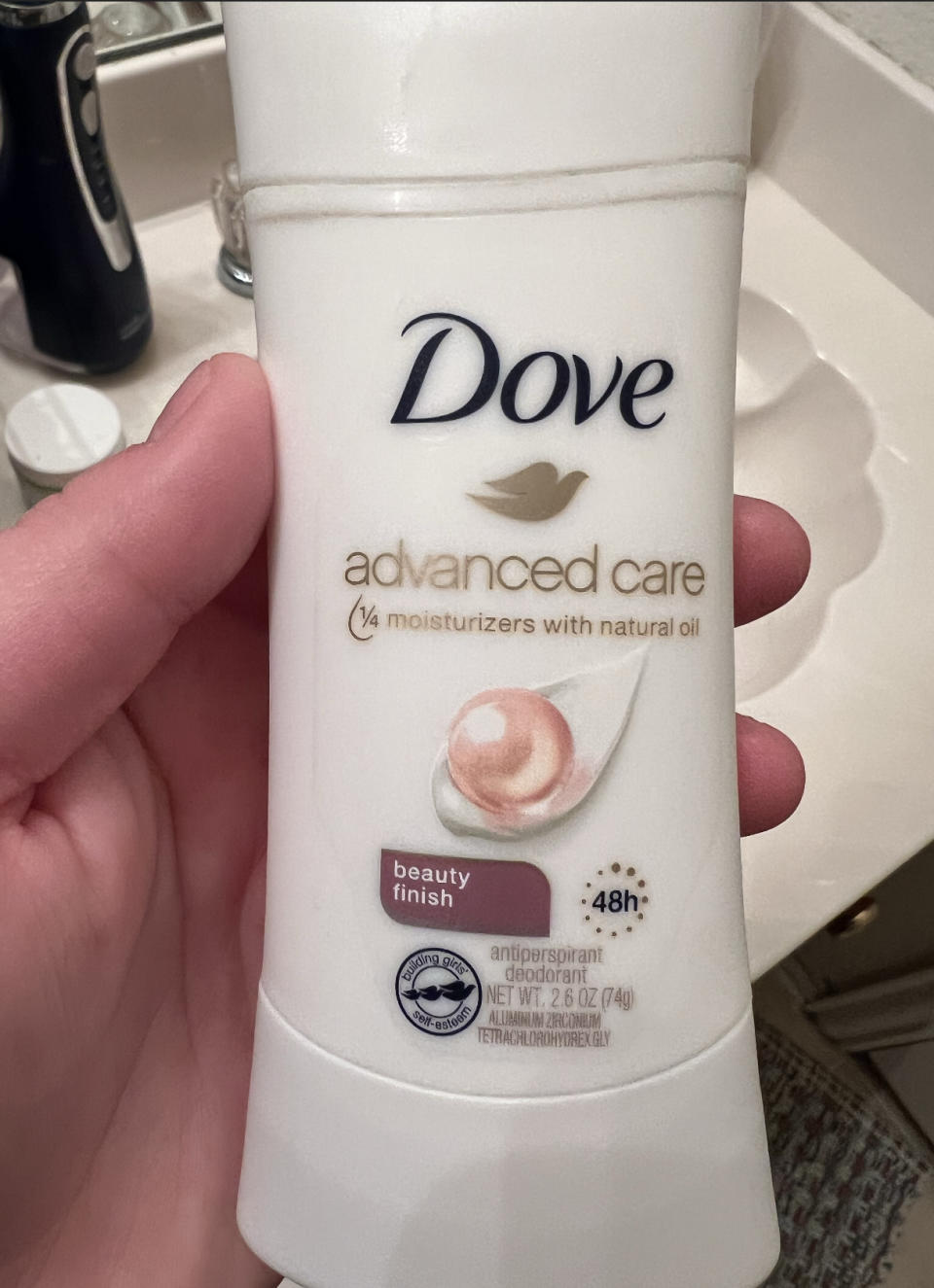 the deodorant