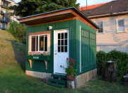 <body> <p>This tiny house isn't much bigger than a backyard tool shed, but it's infinitely more stylish. Cherrywood floors topped with an oak bed frame and <a rel="nofollow noopener" href=" http://www.bobvila.com/slideshow/8-nightstands-you-don-t-need-to-buy-48208?bv=yahoo" target="_blank" data-ylk="slk:nightstand;elm:context_link;itc:0;sec:content-canvas" class="link ">nightstand</a> lend warmth and comfort to the cabin even on cool Seattle nights. The backyard site, a haven for frolicking rabbits and chickens, offers both privacy and diversion.</p> <p><strong>Related: <a rel="nofollow noopener" href=" http://www.bobvila.com/slideshow/build-your-own-greenhouse-11-easy-to-assemble-kits-45789#.WD-s56IrKRs?bv=yahoo" target="_blank" data-ylk="slk:Build Your Own Greenhouse: 11 Easy-to-Assemble Kits;elm:context_link;itc:0;sec:content-canvas" class="link ">Build Your Own Greenhouse: 11 Easy-to-Assemble Kits</a> </strong> </p> </body>