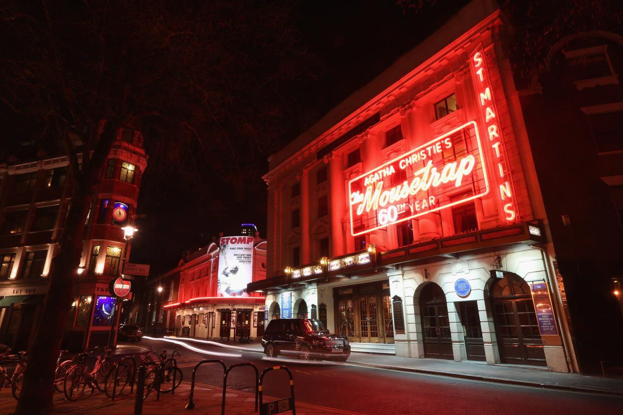 "The Mousetrap" at the St. Martins Theatre in London, shown March 29, 2012.