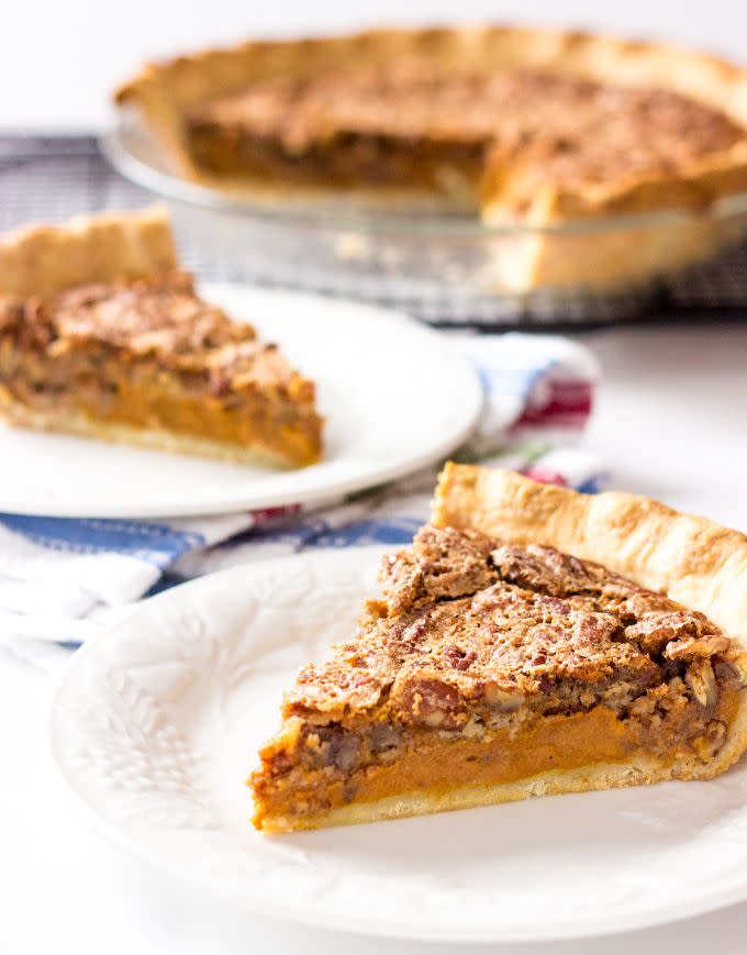 Maple Pecan Pumpkin Pie