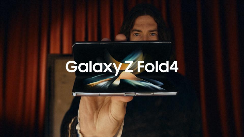 三星摺疊機Galaxy Z Fold 4。圖片來源：三星臉書