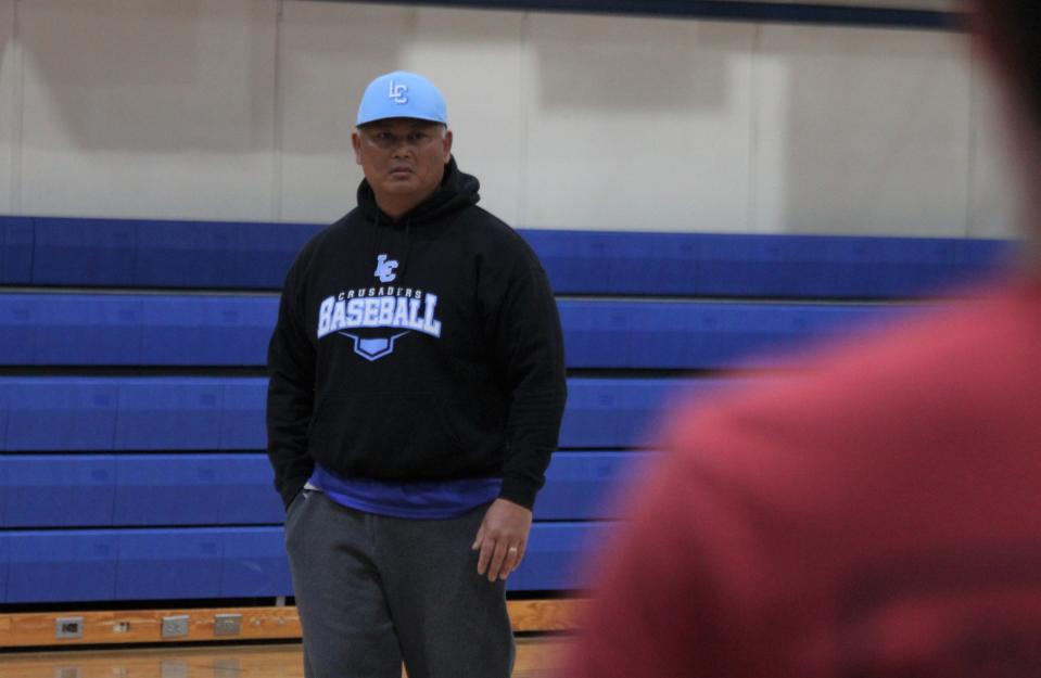 Lutheran baseball coach Troy Vilayhong formerly played at Southeast and helped the Spartans make history in their 1988 baseball home opener.