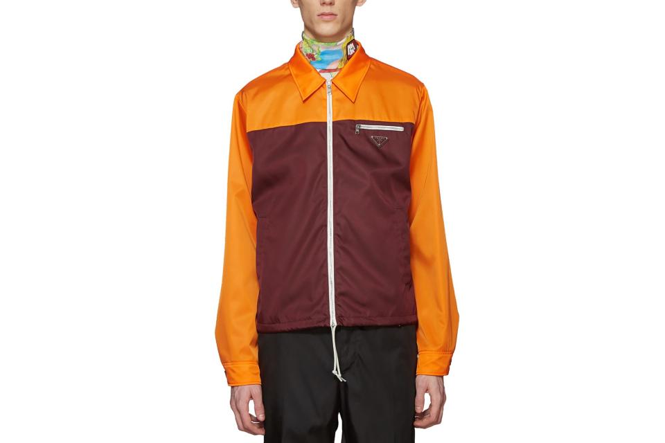 Prada nylon gabardine zip jacket (was $1,220, 40% off)