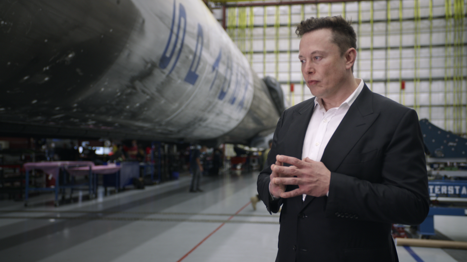 screenshot of Elon Musk in Return to Space