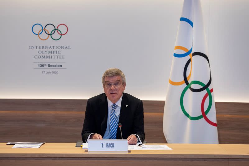 IOC President Bach hosts the first ever remote IOC Session in Lausanne