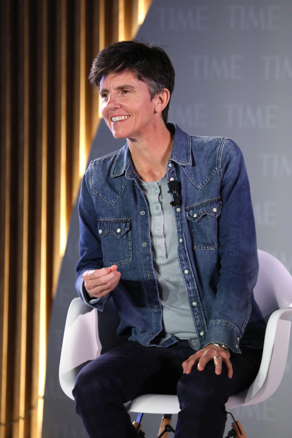 Comedian Tig Notaro speaks onstage during the TIME 100 Health Summit at Pier 17 in New York City on Oct. 17, 2019. | Brian Ach—Getty Images for TIME 100 Health