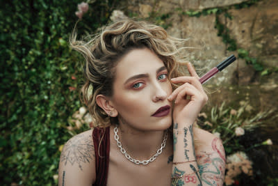 Paris Jackson Faces the Global Campaign for KVD Beauty's New Everlasting Hyperlight Liquid Lipstick