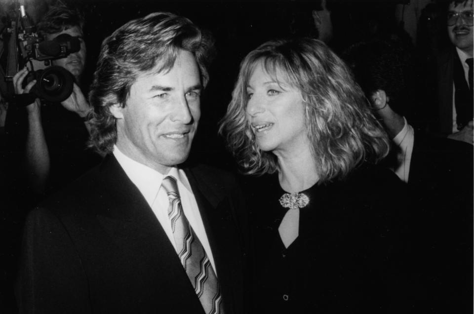 Don Johnson and Barbra Streisand in 1988