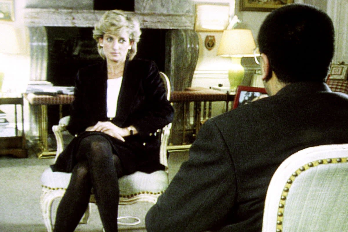 Diana, Princess of Wales, during her interview with Martin Bashir for the BBC (BBC, PA) (PA Media)