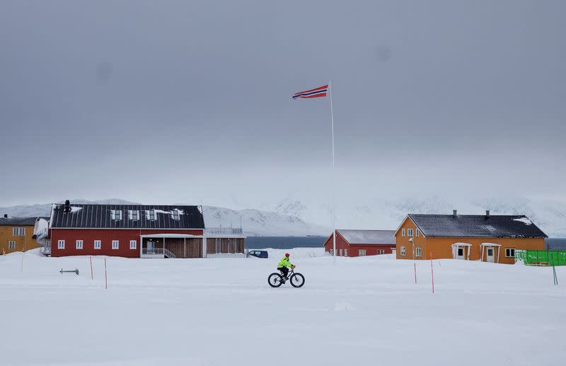 FILE PHOTO: Climate change thaws world's northernmost research station, in Svalbard