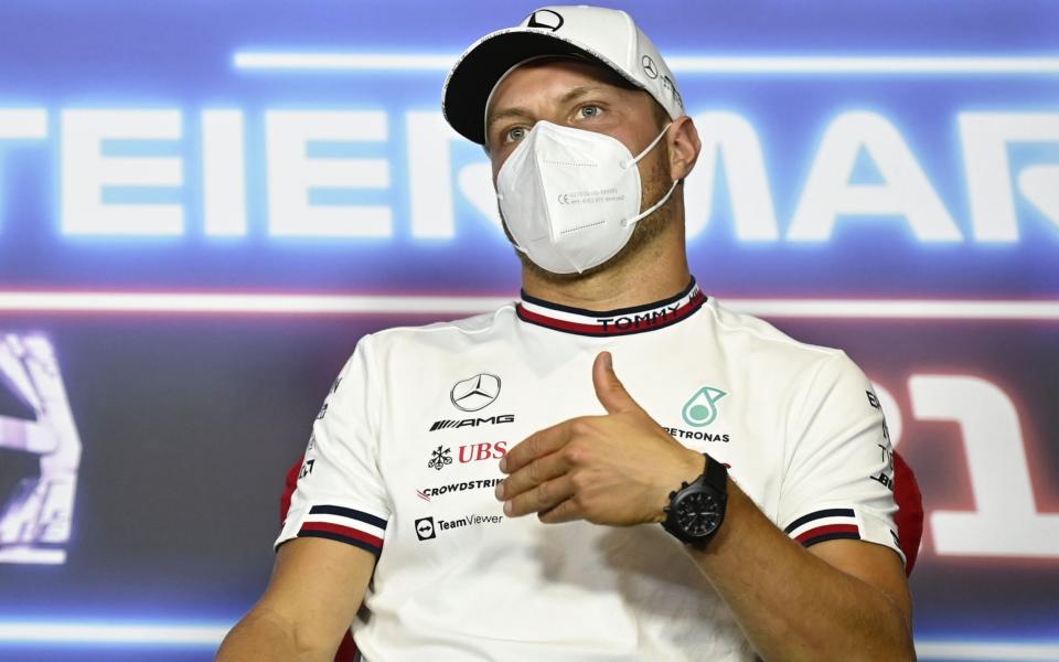 Finnish Formula One driver Valtteri Bottas of Mercedes-AMG Petronas reacts at the press conference of the Formula One Grand Prix of Styria at the Red Bull Ring in Spielberg, Austria, 24 June 2021. Formula One Grand Prix of Styria, Spielberg, Austria - Christian Bruna/POOL/EPA-EFE/Shutterstock 