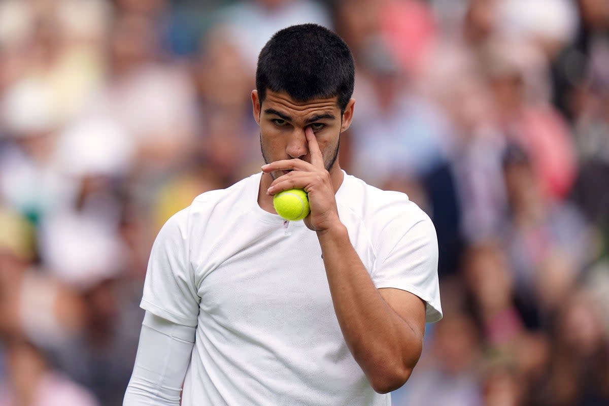 Carlos Alcaraz will not play in Monte Carlo (Adam Davy/PA) (PA Archive)