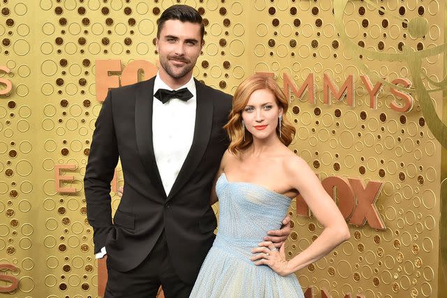 <p>David Crotty/Getty</p> Tyler Stanaland and Brittany Snow