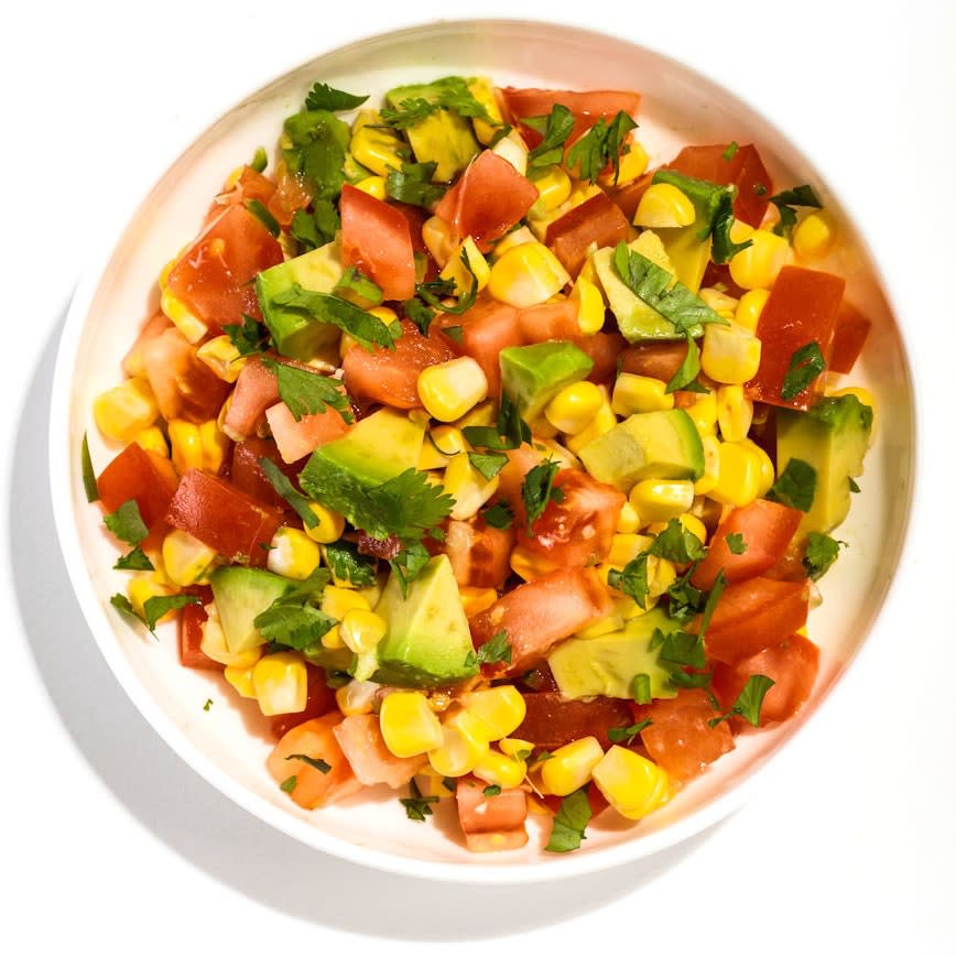 Tomato, Corn, and Avocado Salsa