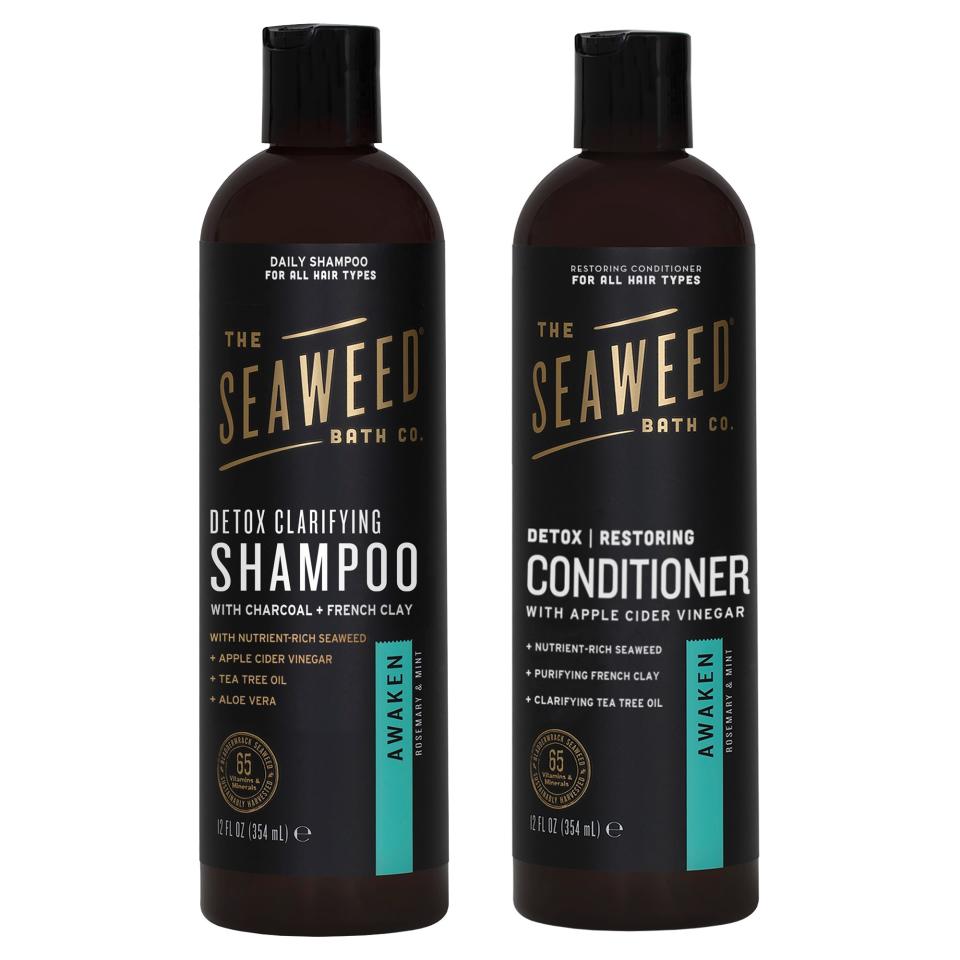 Seaweed Bath Co. Detox Clarifying Shampoo and Detox Restoring Conditioner