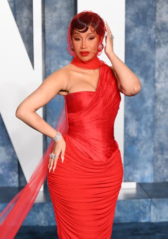 Cardi B's Diamond Ball Dress: Rapper Stuns In Pink Gown