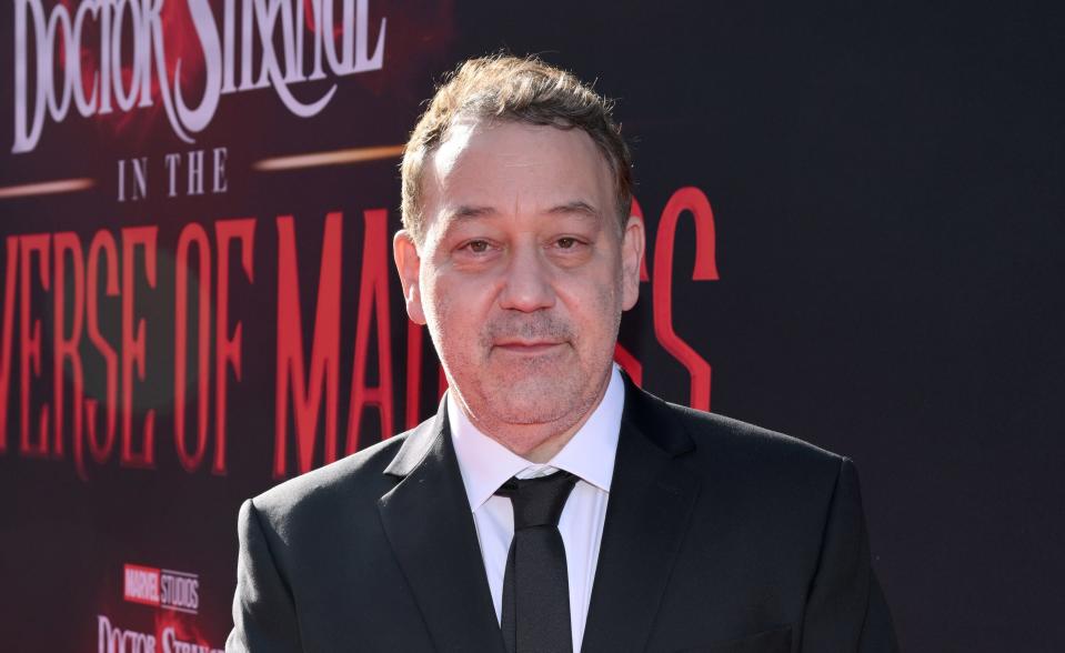 Sam Raimi attending the premiere of "Doctor Strange in the Multiverse of Madness"