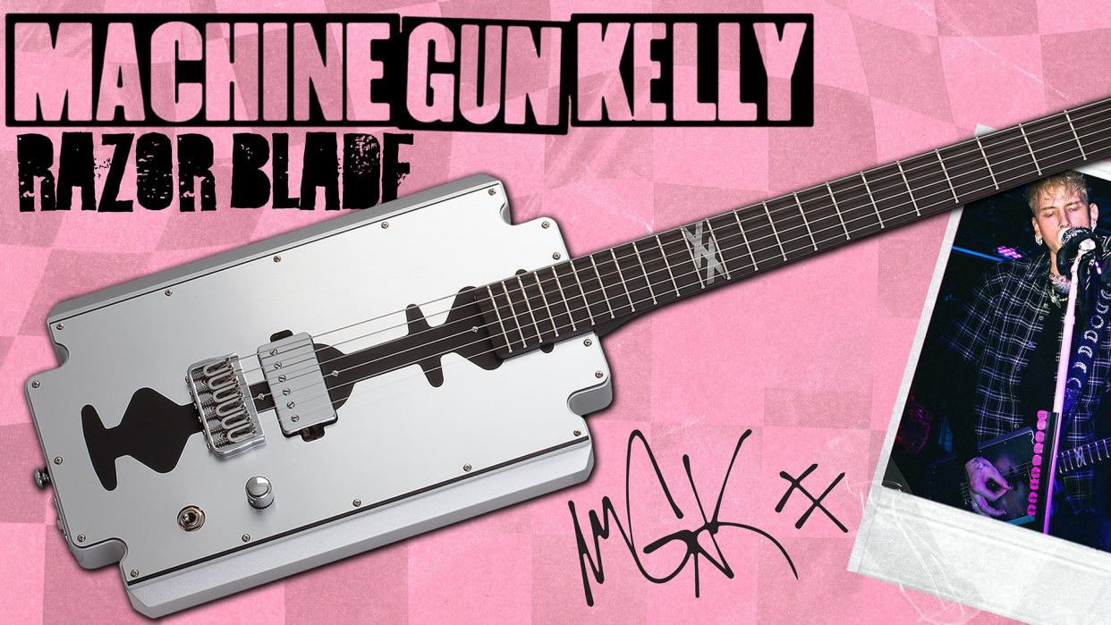  Schecter Machine Gun Kelly Razorblade signature guitar. 
