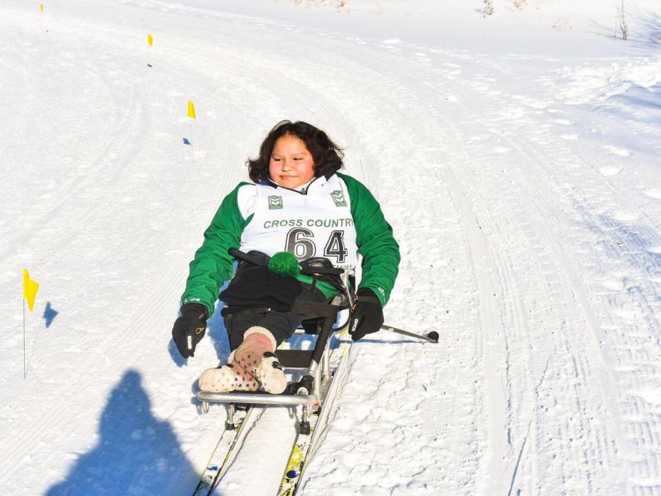 Cherish Nontell, a para-Nordic skier from the Little Red River reserve near Christopher Lake, says the postponement of last year's Games gave her more time to train. (Saskatchewan Winter Games - image credit)