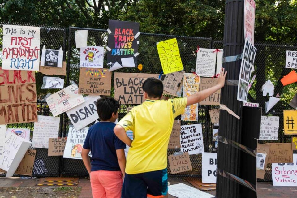 Black Lives Matter Memorial Fence