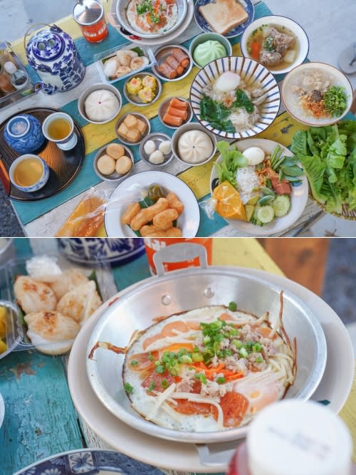 Rendez-vous directement au magasin de petit-déjeuner traditionnel au bord de la route et découvrez le petit-déjeuner traditionnel du sud de la Thaïlande, intégré à la culture culinaire chinoise.