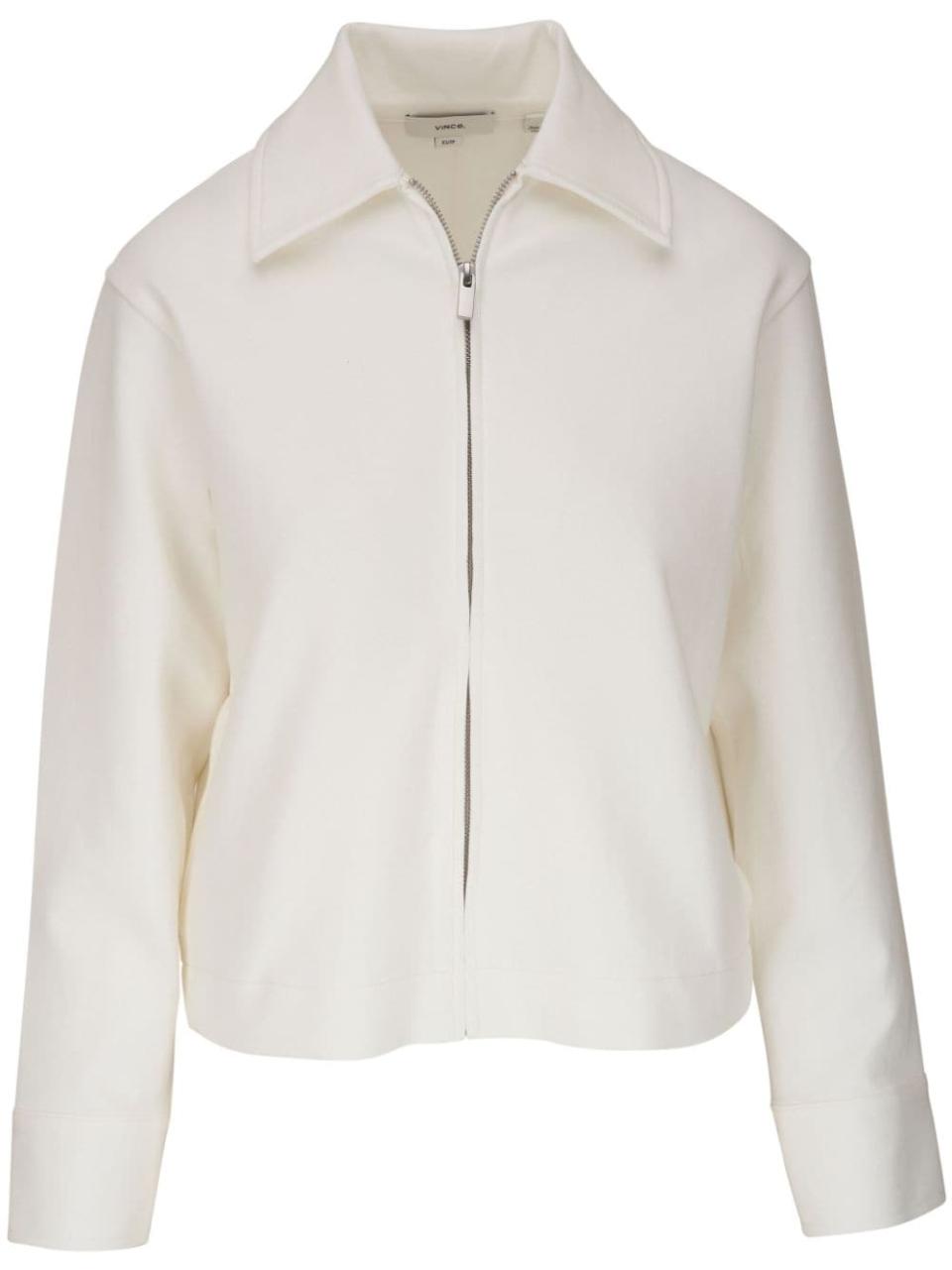 Collared Cotton-Blend Jacket