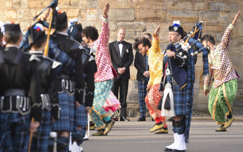 Prince William attends a preview Tattoo performance at Holyrood Palace - Credit: Euan Cherry/WENN