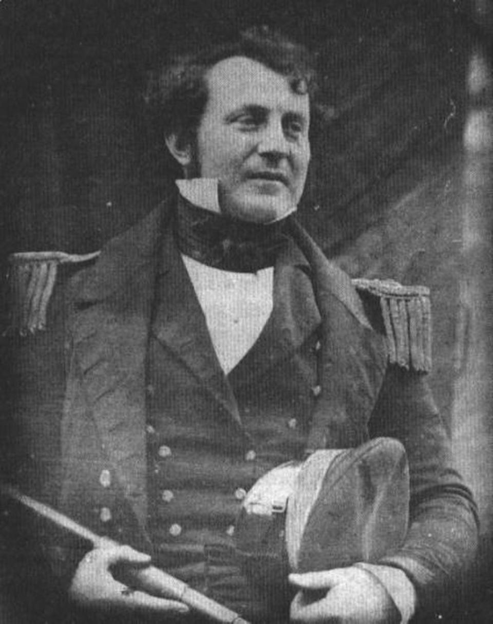 A daguerreotype of Lieutenant James Fitzjames (later Captain) of the Royal Navy, taken by Richard Beard in his temporary harbor studio in Greenhithe, England, shortly before the departure of the Northwest Passage expedition on May 19, 1845. Credit: Wikimedia Commons