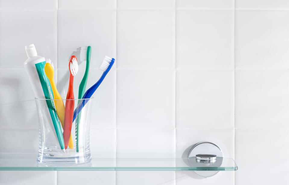 Airborne poo particles fly up to two metres and can catch on nearby bathroom products including in the bristles of toothbrushes. Source: Getty, file