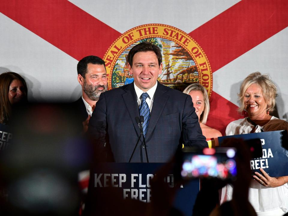 Republican Gov. Ron DeSantis, speaks to supporters Tuesday, August 23, 2022, in Hialeah, Florida.