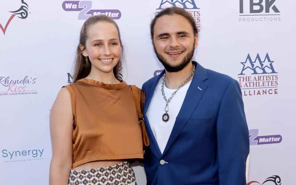 Prince Jackson with his girlfriend Molly Schirmang at a fundraising gala in 2023