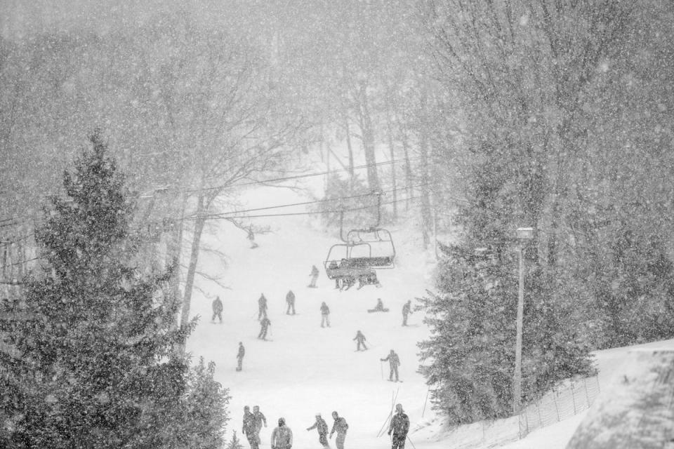 A family favourite in the Pocono Mountains, Blue Mountain Resort is a winter sports paradise (Getty Images/iStockphoto)