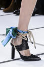 <p><i>Rope tie black heels from the SS18 Sacai collection. (Photo: ImaxTree) </i></p>
