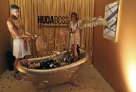 A guest enjoys at the Huda Boss Facebook Watch screening celebration in Dubai, United Arab Emirates, Wednesday, Oct. 9, 2019. (AP Photo/Kamran Jebreili)