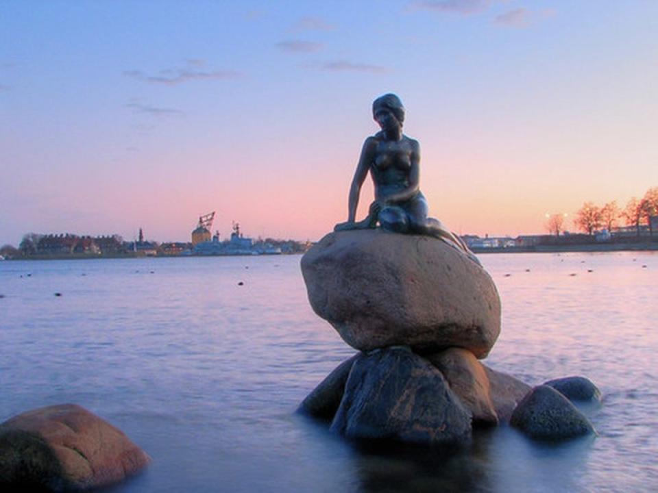 The Little Mermaid Statue in Copenhagen