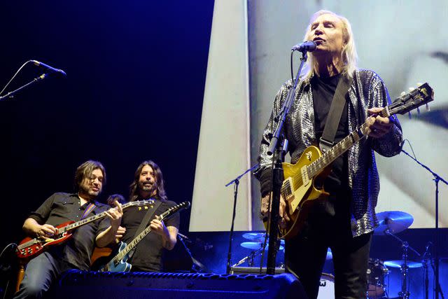 <p>R. Diamond/Getty</p> Joe Walsh performs in Columbus in November 2022