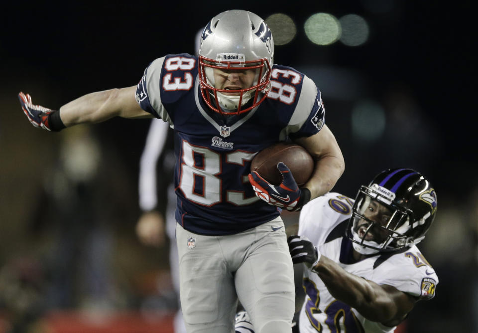 Wes Welker did it better than Julian Edelman. He's not in the Hall of Fame. (AP Photo/Matt Slocum)