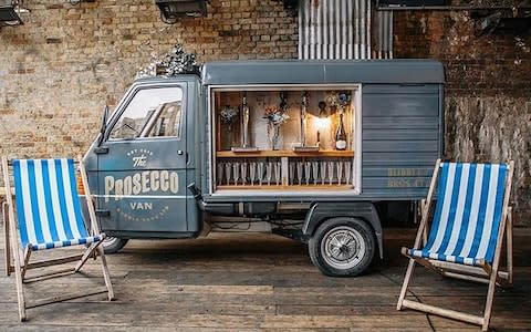 The Bubble Bros' Prosecco van will add vintage charm to proceedings - Credit: Bubble Bros./Bubble Bros.