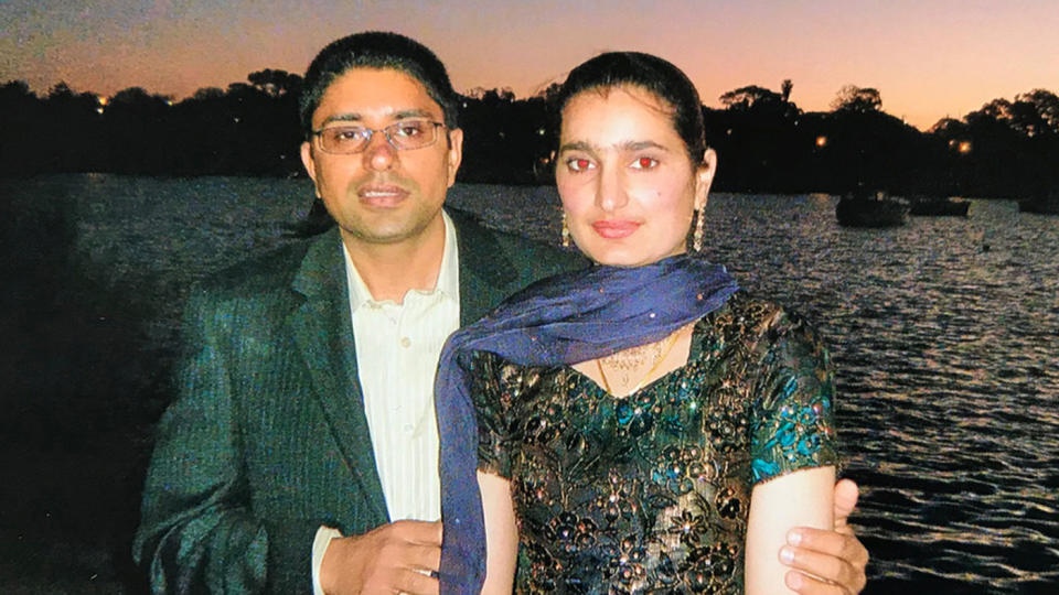 Kulwinder Singh and his wife Parwinder Kaur, pictured at a 2013 wedding. Source: AAP