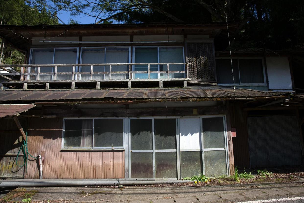 An abandoned house is pictured in a small village on April 22, 2016 in Miyoshi, Japan: Getty Images