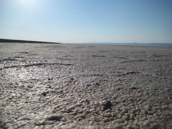 The salt pan at Chott el Jerid in Tunisia is similar to environments found on Mars.