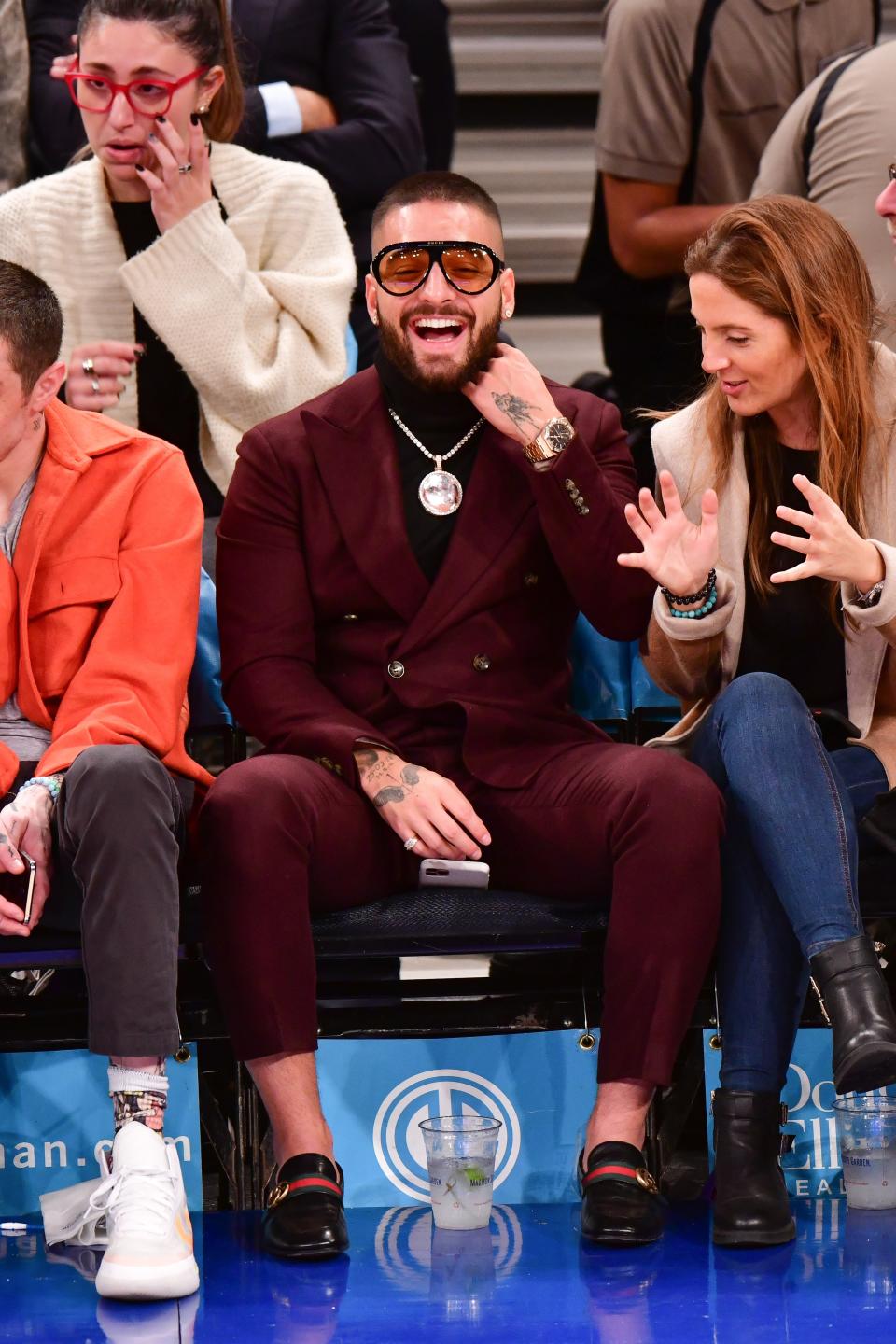 <h1 class="title">Celebrities Attend Chicago Bulls v New York Knicks Game</h1><cite class="credit">James Devaney</cite>