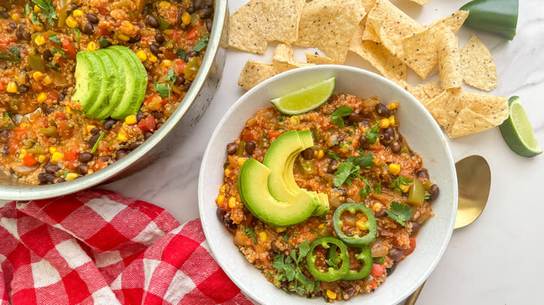 bowl of quinoa skillet