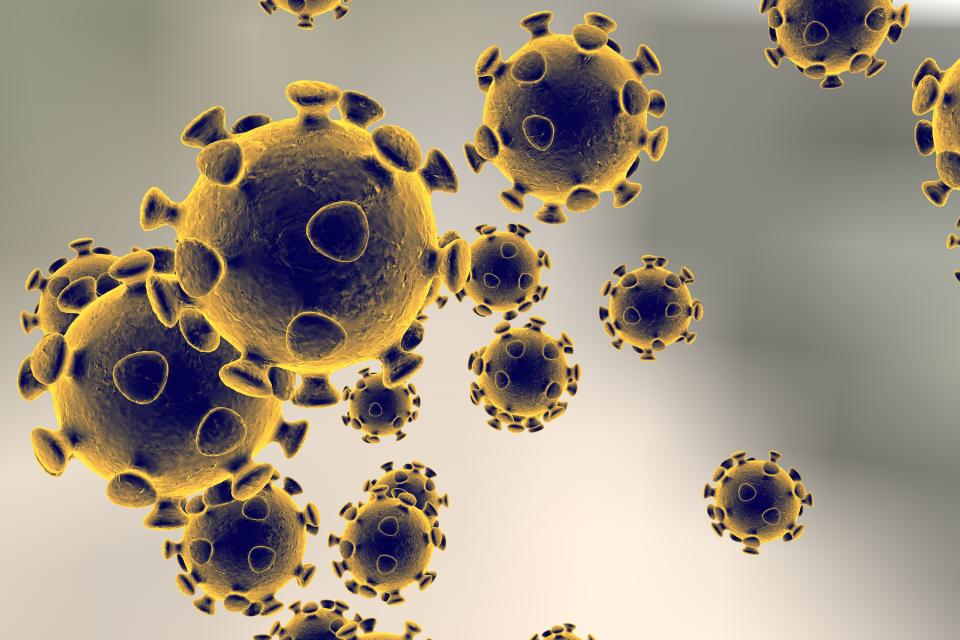 3D illustration of Coronavirus, virus which causes SARS and MERS, Middle East Respiratory Syndrome