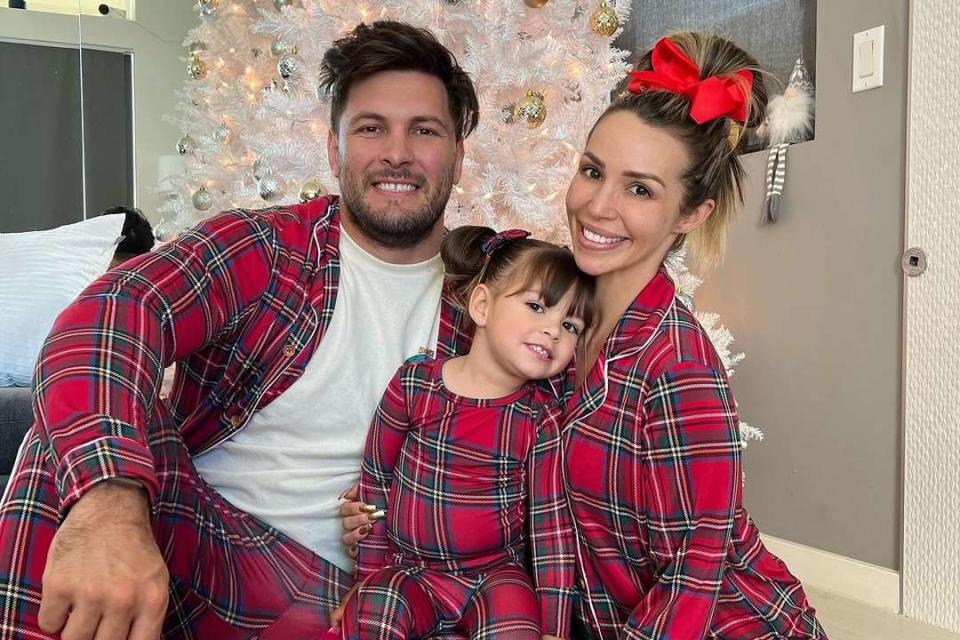 <p>Scheana Shay/Instagram</p> Scheana Shay, Brock Davies and their daughter Summer Moon