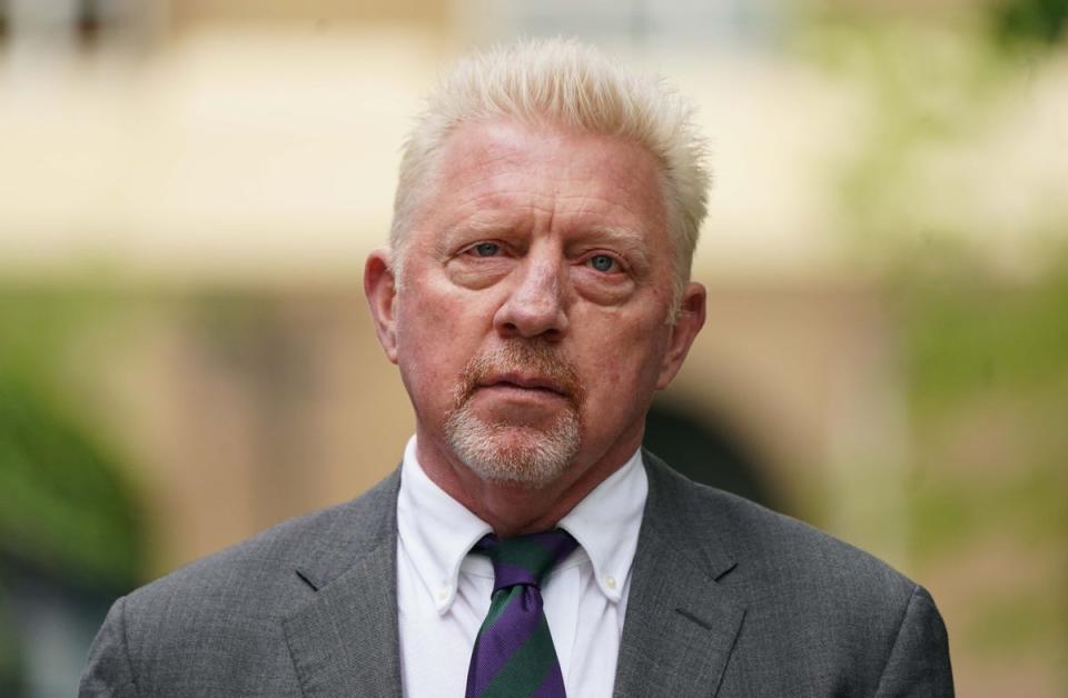 Boris Becker was sentenced to time in prison due to bankruptcy (PA) (PA Wire)